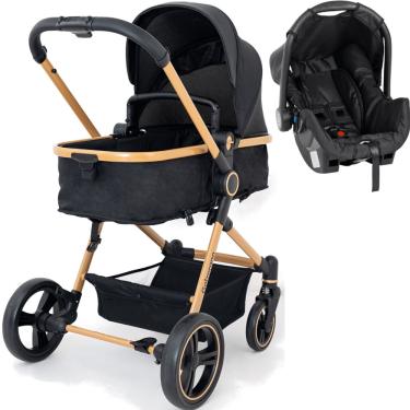 Imagem de Carrinho de Bebe Moises com Bebe Conforto Galzerano Ivy Gold