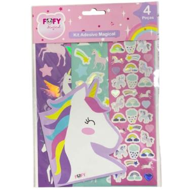 Imagem de Kit adesivo magical unicórnio - FF7018 - fofy
