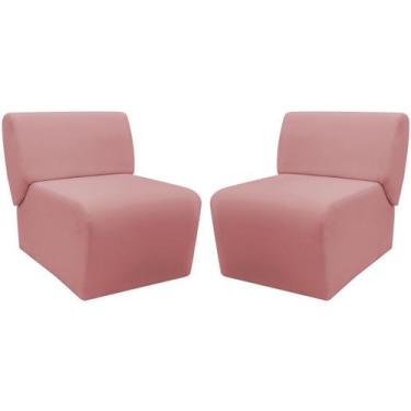 Imagem de Kit 2 Poltronas Decorativa Para Sala Manicure Consultório Escritório Z