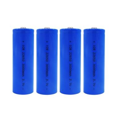 Imagem de gudongping 3,7V 3000mAh 22650 geable Top Grande Capacidade para Farol, Lanterna LED, Mini Ventiladores etc. 4 peças