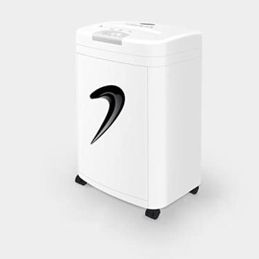 Imagem de Triturador de papel Triturador de papel branco Pulverizador de arquivo elétrico comercial de alta potência 2 * 6 mm Confidencialidade de cinco níveis (Cor: A, Tamanho: 356x260x562 mm)