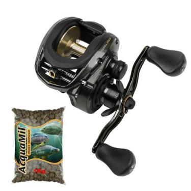 Imagem de Carretilha Pesqueiro Brisa Big Game Alarme de Fisgada com 1Kg de Ração