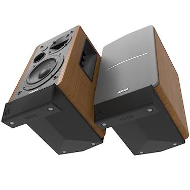 Imagem de Kit com 2 Suportes Angulados de Mesa compatível com Caixa de Som Edifier R1280T – Compatível, Estável e na Cor Preta