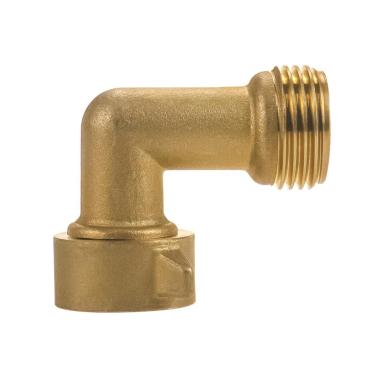 Imagem de Cotovelo de Mangueira de Bronze, Líder para Sprays de Jardim, Sistemas de Irrigação e Aspersores de Gramado Com Anel de Vedação, Conector de Espaços Apertados para Torneiras e