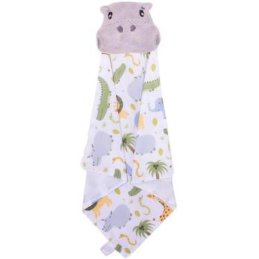 Imagem de Naninha para Bebê Hipopótamo Cinza - Miguel Baby