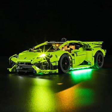 Imagem de BRIKSMAX Led Lighting Kit for Lego Lamborghini Huracán Tecnica - Compatible with Lego 42161 Technic Car Building Set- Not Include Lego Set