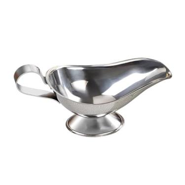 Imagem de Molheira Molheira de aço inoxidável, bife, molho de pimenta, jarro de molho, copo de suco ocidental, barco Jarra de Molheira(Grande)