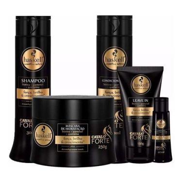 Imagem de Haskell Cosméticos Kit Cavalo Forte 5 Produtos P Antiqueda