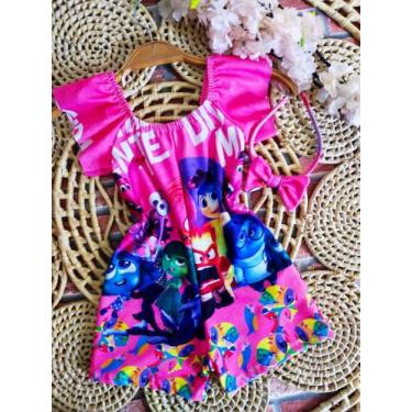 Imagem de Macacão Menina Infantil Temático Divertidamente + Tiara - AUREA, 03 AN