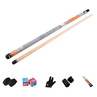 Imagem de Barra de Bilhar 1/2 em Madeira de Maple Canadense para Taco de Sinuca Profissional, Comprimento 147cm (58in) (C Tacos de bilhar e acessórios, 13mm)