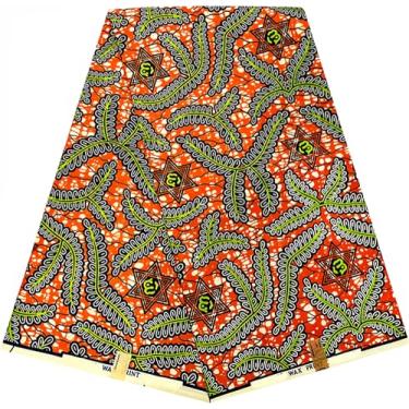 Imagem de HongyuAmy Tecido africano Ankara Print Kente 1 jarda cera africana (A9)