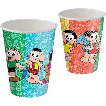Imagem de Copo Papel 200Ml Turma Da Monica - Embalagem com 8 unidades.