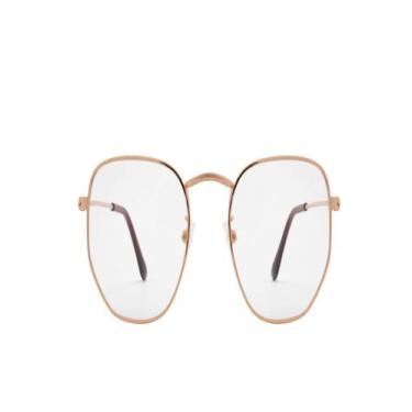 Imagem de Armação Óculos Grau Feminino Hexagonal - Palas Eyewear