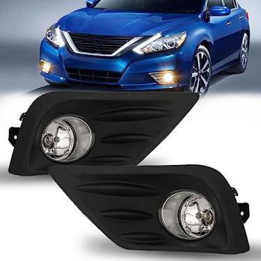 Imagem de RAPOOSANS Conjunto De Faróis Neblina Para Nissan Altima 2016-2018, Substituição Lâmpadas Halógenas H11, Interruptor E Kit Fiação