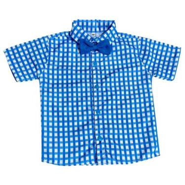 Imagem de Camisa Infantil Social Xadrez Festa Junina - Várias Cores - Pequenos E
