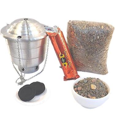 Imagem de Kit Defumador Completo - Maçarico - Turibulo - Carvão - LSZEN