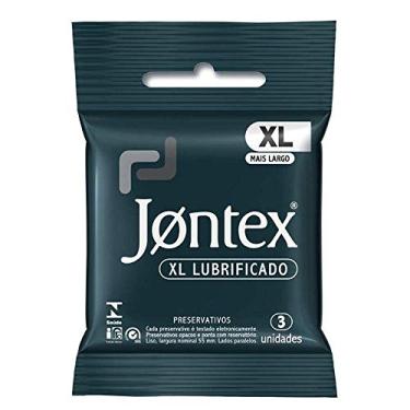 Imagem de Preservativo Camisinha Jontex Lubrificado XL - 3 Unidades, Jontex, Branco, 3un