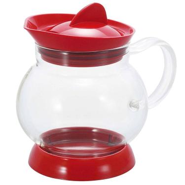 Imagem de Bule Para Chá Jumping Com Filtro Hario Vermelho - 350Ml