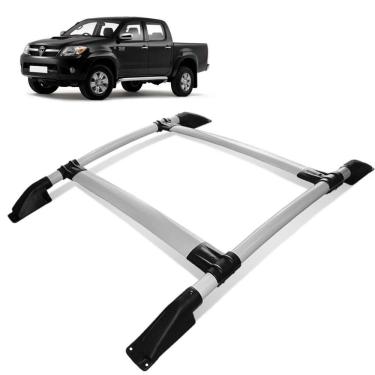 Imagem de Rack De Teto Bagageiro Hilux 2005 a 2015 Tubolar Prata