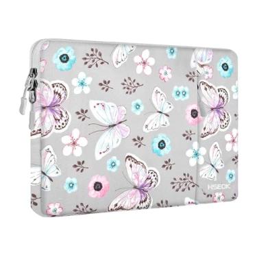 Imagem de Hseok Capa para laptop de 15,6 polegadas, proteção à prova de choque, repelente de água com bolso acessório, compatível com Mac Pro de 16 polegadas 2025-2019, bolsa de manga para a maioria dos