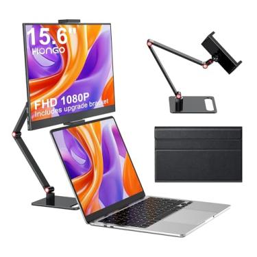 Imagem de Monitor portátil com suporte de 15,6 polegadas, extensor de tela para laptop 1080p FHD para USB C hdmi tela portátil Vesa compatível com Windows Mac/Android/Switch/PS5