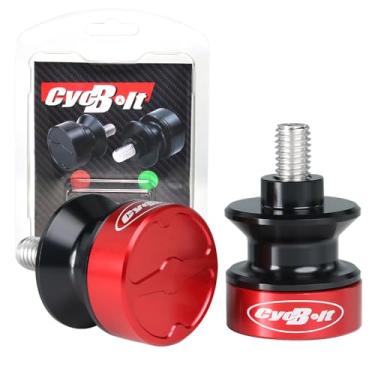 Imagem de CYCBOLT Carretéis de braço oscilante de 8 mm bobinas de braço oscilante universal CNC vermelho M8 para todas as motocicletas com furo M8x35 adequado para ZX 6R ZX 10R Z900 GSX-R 1000 Daytona Tiger