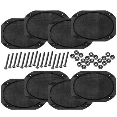 Imagem de Kit 8 Telas Alto Falante 6x9 Polegadas Com Parafusos Forro - PERMAK