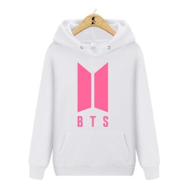 Imagem de Blusa de Moletom Canguru BTS I - Wess Store, Rosa, G