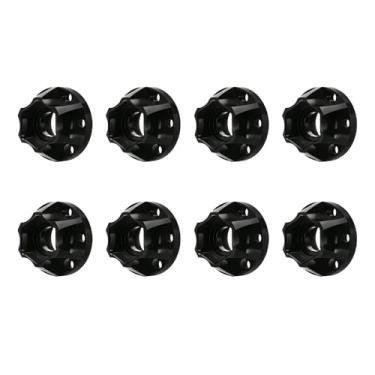 Imagem de NMNRC 8pcs +12mm Extension Wide 12mm Wheel Hex Hub Combiner fit 1.9/2.2 inch Wheel Rim for Axial SCX10 II III TRX6 TRX4 D90 Gen7 Gen8 1/10 RC Crawler Upgrades Part Black