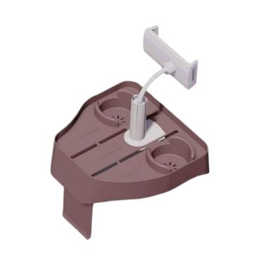 Imagem de WeiLaiKeQi Bandeja ajustável para banheira de hidromassagem, mesa, bandeja para bebidas, suporte multifuncional para copos, suporte removível para telefone, para