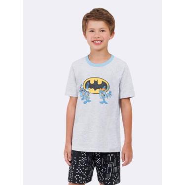 Imagem de Pijama Manga Curta Infantil Loney Tunes Batman - Veggi, Mescla, 14, Me