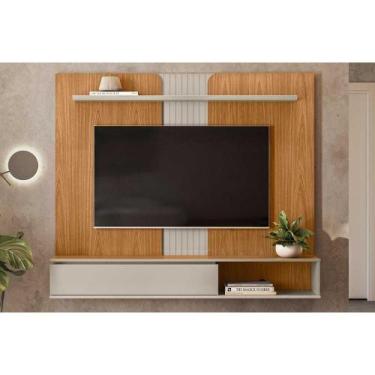 Imagem de Painel Home p/ TV até 65 Pol Friburgo c/ 1 Porta e 1 Prateleira 160x13
