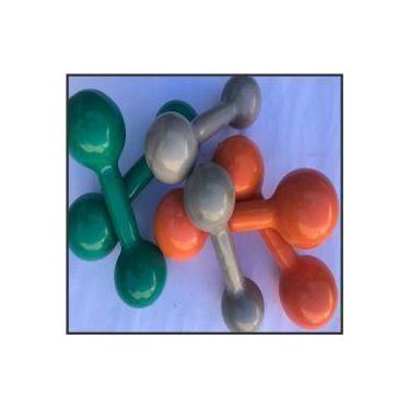 Imagem de Kit 18kg halter bola emborrachado - FORCE