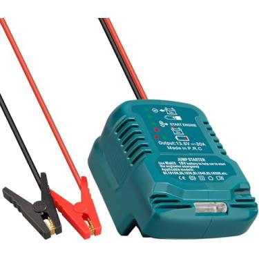 Imagem de Adaptador de partida de carro para bateria Makita de íons de lítio de 18 V, conversor de partida para carro de 12 V até 3,5 L a gás ou motor diesel de 3,5 L, com cabo de 11 AWG e kit de braçadeira