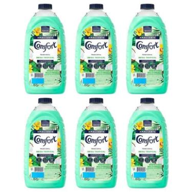 Imagem de Caixa Com 6 Amaciante Comfort De Roupa Brisa Tropical Com Toque De Coc