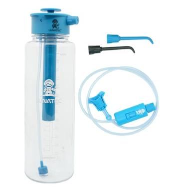 Imagem de Lunatec Pacote de garrafa de água com spray de névoa, chuveiro e hidratação. Inclui frasco de spray de 1500 ml sem BPA, extensão de tubo, alça de garrafa, pontas de bidê e irrigador dental, toalha de