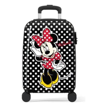 Imagem de Mala De Viagem com Rodinha Pequena Bordo Minnie Preto - Luxcel