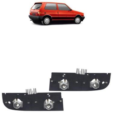 Imagem de Circuito Lanterna Traseira Uno 1984 A 2004 Contato Inox Carcaça Preta 