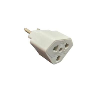 Imagem de Adaptador de Tomada Universal 10A e 20A 2 Polos Padrão Brasileiro e Am