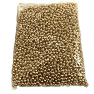 Imagem de Pérola ABS Sem Furo 6mm Rebitar Rosê Cobre Claro - 500g - Inova Aviame