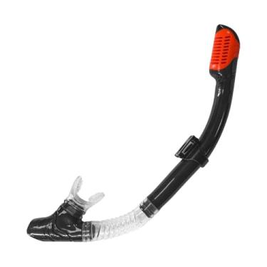 Imagem de kowaku Snorkel de Natação Seco Snorkel de Treinamento de Natação Equipamento de Substituição de Silicone Macio com Barril de Proteção contra Respingos para, Preto