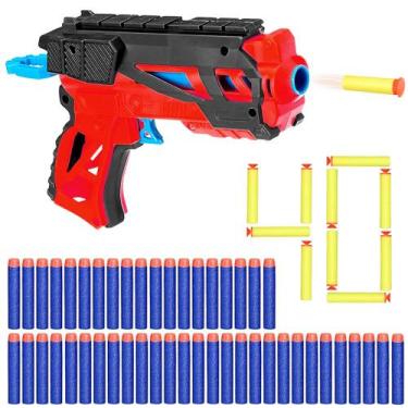 Imagem de Super Lançador tipo Nerf com 40 Dardos Macios Arminha Infantil Colorid