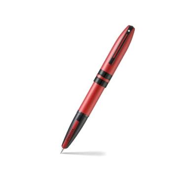 Imagem de Sheaffer Caneta tinteiro Icon Vermelho metálico com preto brilhante PVD Appts. - Ponta média