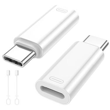 Imagem de Jadebones Pacote com 2 adaptadores de áudio USB C para fone de ouvido Light-ning para iPhone 16/15, iPad Pro/Air, MacBook e mais (para fone de ouvido, carregamento e transferência de dados)