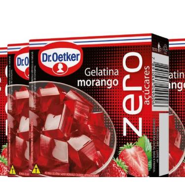 Imagem de Pack Com 10x Gelatina Morango Zero Dr.Oetker 12g - Dr.Oeteker