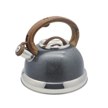 Imagem de Chaleira Brinox 2,7l Com Apito Em Aço Inox Com Indução Linha Roma Granito