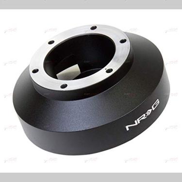 Imagem de NRG Innovations NRG-SRK-105H Racing Style, adaptador de cubo curto de liberação rápida para volante, padrão de parafuso de 6 x 70 mm, corpo preto