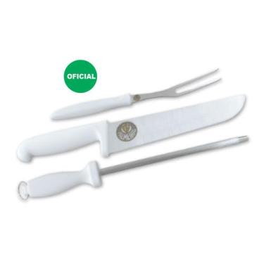 Imagem de Kit churrasco 3 pcs palmeiras oficial licenciado - EB ARTES