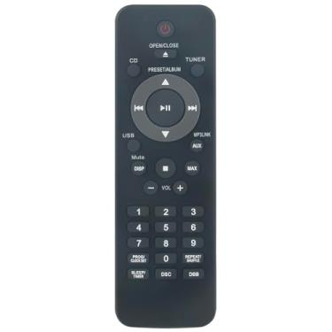Imagem de Controle remoto de substituição compatível com sistema Philips Hi-Fi 996510042887 FWM210 FWM210/12 FWM210/55 FWM210/78 FWM211 FWM211X FWM211/37 FWM211X/77