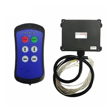 Imagem de A400 4 botões rádio industrial sem fio guindaste controle remoto guinchos trilho guindaste elevador controlador (1T 1R, AC DC10-30V)